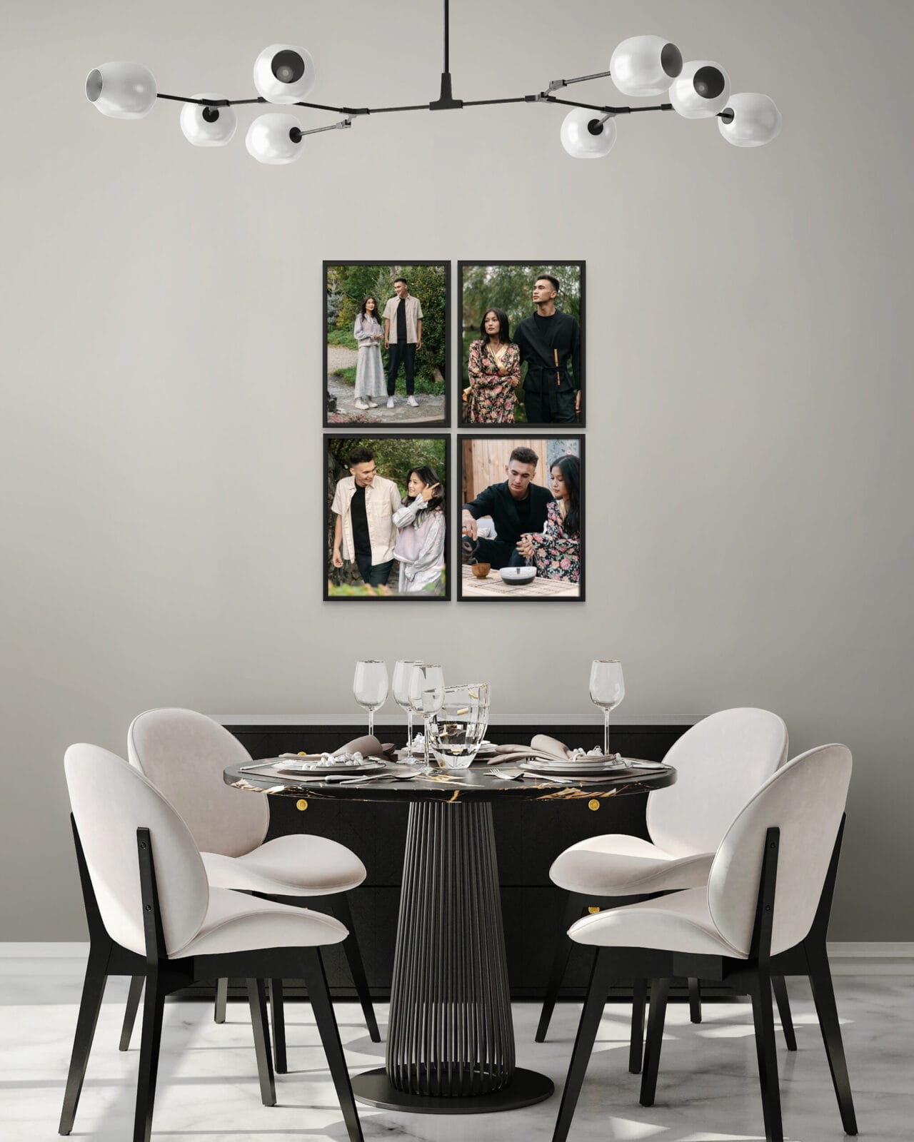 4 Photo Tiles - Customisable Wall Gallery - My Photo Wall - Quality ...